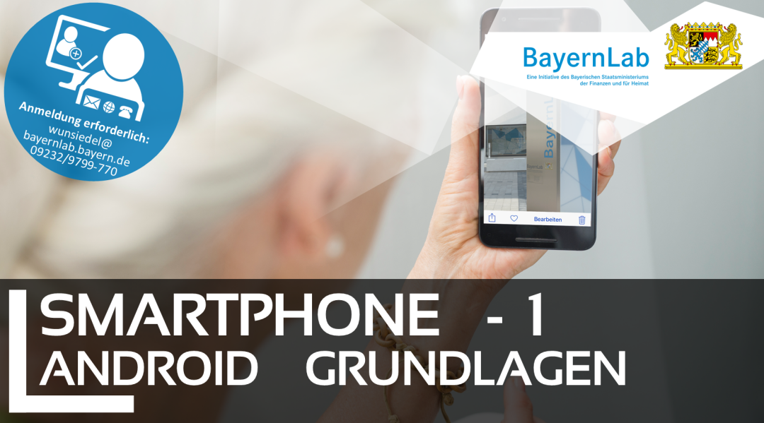 Termingrafik für Vortrag Smartphone 1 - Grundlagen für Android  am 7. Oktober, 10.00 Uhr bis 11.30 Uhr im BayernLab Wunsiedel Termingrafik für Vortrag Smartphone 1 - Grundlagen für Android  am 7. Oktober, 10.00 Uhr bis 11.30 Uhr im BayernLab Wunsiedel